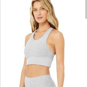 Alo Yoga Alosoft Serenity Bra Zinc Heather XS